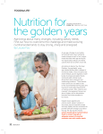 Nutrition for the golden years