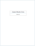 CUBAN MISSIL CRISIS
