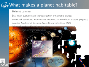 What makes a planet habitable?