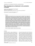Plant triacylglycerols as feedstocks for the production of biofuels