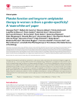 Platelet function and long-term antiplatelet therapy in women: is