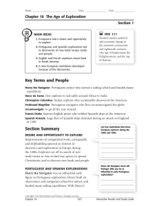 Key Terms and People Section Summary