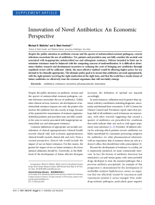 Innovation of Novel Antibiotics: An Economic