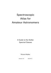 Spectroscopic Atlas for Amateur Astronomers