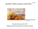 Number Theory: Factors and Primes