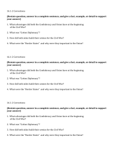 16.1-‐2 Corrections (Restate question, answer in a complete