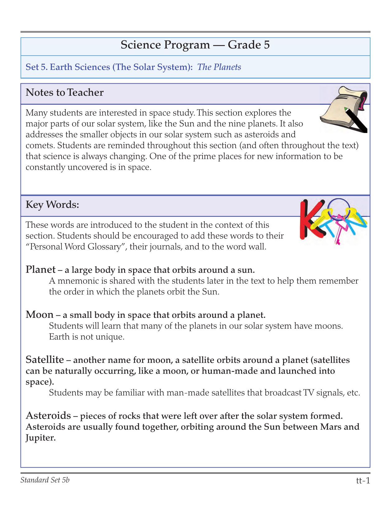Science Program Grade 5