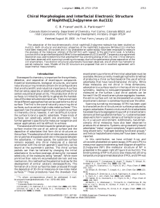 pyrene on Au(111) - American Chemical Society