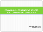 provisions, contingent assets and contingent liabilities