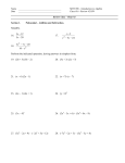 Simplify. 16. 17. x x x + - - 3 5 24 18. Perform the indicated operation