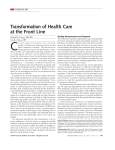 Transformation of Health Care at the Front Line