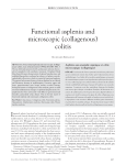 Functional asplenia and microscopic (collagenous) colitis