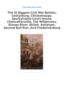 Get Ebooks The 10 Biggest Civil War Battles
