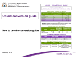 How to use the Opioid Conversion Chart