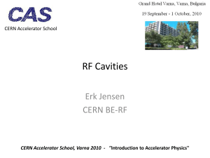 RF Cavities - CERN Accelerator School