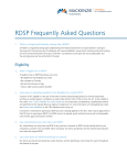 RDSP FAQs - Mackenzie Investments