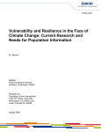 Vulnerability and Resilience in the Face of Climate Change: Current