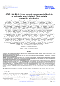 OGLE 2008–BLG–290: an accurate measurement of the limb