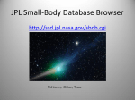 JPL Small-Body Database Browser