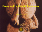 Greek and Hellenistic Astronomy