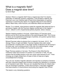 What is a magnetic field? by David Sligar