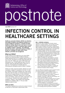 infection control in healthcare settings