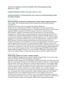 2017 Podium Abstracts - American Auditory Society