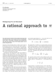 A rational approach to π