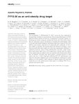 PYY3-36 as an anti-obesity drug target