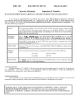 Spring Exam 2 - Chemistry