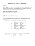 Solutions to 7.012 Problem Set 2