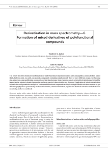 Review: Derivatization in mass spectrometry—6. Formation of mixed