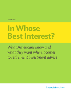 In Whose Best Interest?