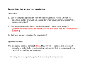 L567 lecture 22 speciation new