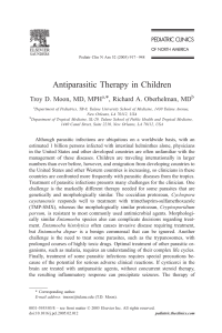 Antiparasitic Therapy in Children