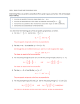 College Algebra 1-11 Parallel and Perpendicular Lines