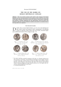 the use of die marks on roman republican coinage