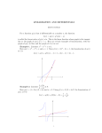 LINEARIZATION AND DIFFERENTIALS For a function y(x) that is