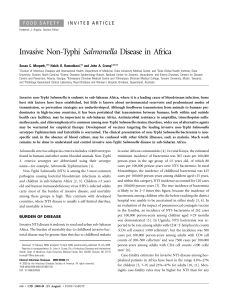 Invasive Non-Typhi Salmonella Disease in Africa