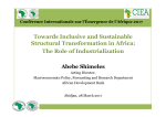 The Role of Industrialization - conference internationale sur l