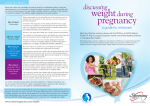 Pregnancy weight range chart leaflet RCM.indd