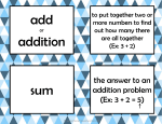 sum add addition - The Curriculum Corner