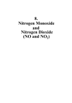 8. Nitrogen Monoxide and Nitrogen Dioxide (NO and NO2 )