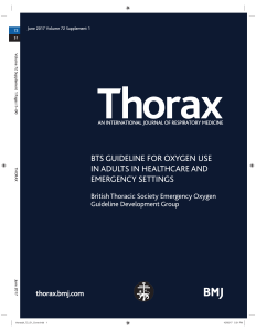 BTS Guideline for oxygen use in adults in healthcare and