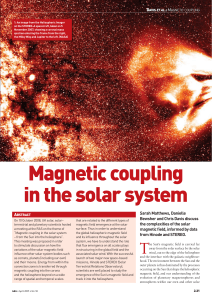 Magnetic coupling in the solar system
