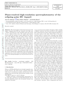 Phase-resolved high-resolution spectrophotometry of the eclipsing