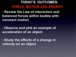 - Review the Law of Interaction and balanced forces within bodies