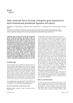 Static tensional forces increase osteogenic gene expression in three