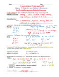 1.4 Proving Conjectures: Deductive Reasoning