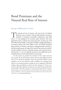 Bond Premiums and the Natural Real Rate of Interest